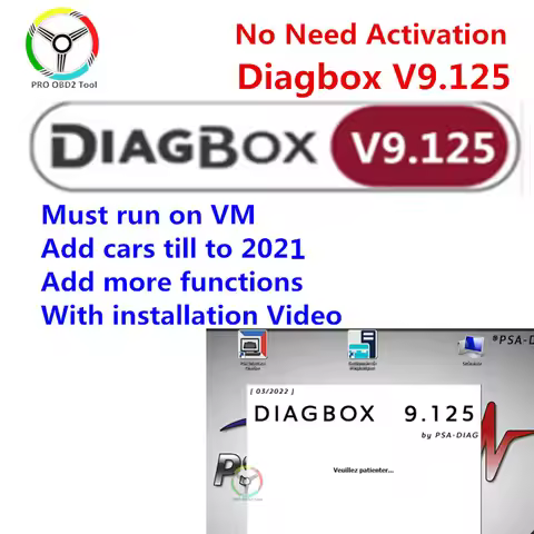 Lexia 3 V9.125 Diagbox V9.91 PP2000 Software for Lexia3 Diagbox 9.125 for Citroen for Peugeot Car
