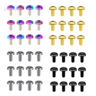 RUN 12 Pack 12 M5x10mm Steel Bolts for MTB Disc Brake Rotors  Brake Disc Torx T25 Screws Black/Colorful/Gold/for Tita