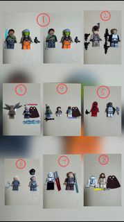 (價錢如下) lego star wars minifigures(75053 Black Kanan/Hera,75016 Sabine/Agent Kallus,75017 Count dooku