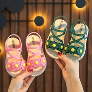 JayZ รองเท้าเด็กผญ 5 รองเท้าแตะเด็กผู้หญิง 2022 ฤดูร้อนใหม่สาวน้อยเจ้าหญิงรองเท้าชายหาดด้านล่างนุ่ม รองเท้าคัชชูเด็ก