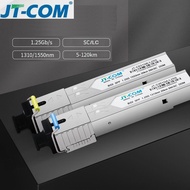 2ชิ้น SC LC โมดูล SFP Gigabit DDM BIDI Mini Gbic 1000Mbps รับส่งสัญญาณไฟเบอร์โมดูล SFP เข้ากันได้กับ