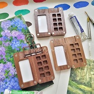 【繪旅。手作】8格木製調色盤 | 水彩顏料盒 | 寫生 | 水彩攜帶