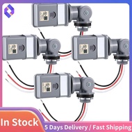 Photocell Sensor, 4-Pack for Outdoor Lights- Dusk-To-Dawn, 120VAC 50/60 Hz, IP54 Rating, Swivel Moun