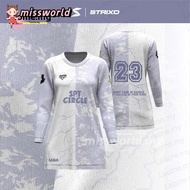 Jersey Muslimah/retro Collar Custom Name and Number Baju Muslimah Labuh Couple Set Plus Size Tshirt 