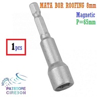 Mata Bor Roofing Magnet Kunci Roofing 8mm Mata Obeng Roofing Sock Nut Baja Ringan