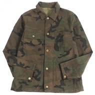 路易威登 x Supreme 聯名款 Monogram 迷彩 LV 提花牛仔夾克/牛仔外套，卡其色，46 碼，法國製造，正品，成色極佳。