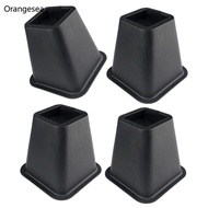 Orangesea Set of 4 Plastic Bed Risers 6Inch Height Furniture Leg for Desk Sofa Storage