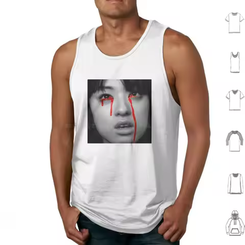 Gogo Yubari Blood Tears From Kill Bill Tank Tops Print Cotton Kill Bill Quentin Tarantino Movie Movi