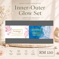 [Inner-Outer Glow Set] Greens Marinus + Greens Eclairer For Skin Glowing FREE Eco-Friendly Cutlery S