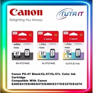 Canon PG-47 Black Ink/CL-57 Color Ink/CL-57s Color Ink /Canon 47 Ink/Canon PG47(15ml)Canon CL57(13ml