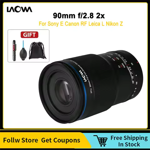 Venus Optics Laowa 90mm f/2.8 2x Macro APO Full-Frame Mirrorless Camera Lens for Sony E Canon RF Lei