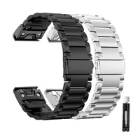 Stainless Steel Strap for Garmin Fenix 7 Pro 7X Pro 6 6X 5X Plus Metal Band for Garmin Tactix 7 Pro QuickFit 26mm 22mm Watchband