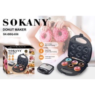 ส่งฟรี SOKANY 1400W 16 หลุม เครื่องทําโดนัท เครื่องทําโดนัทจิ๋ว เครื่องโดนัท Donut Maker รับประกัน 1