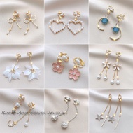 2022 New Drop Clip on Earrings for Women Hypoallergenic Fake Earrings Clip on Earring Earings for Ki