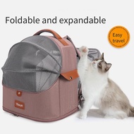 Cat Bag Portable Traveling Cat Backpack Breathable Large Capacity Expandable Pet Backpack Lightweigh