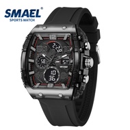 SMAEL 8109 New Men's Watch Multifunctional Sports 50M Waterproof Dual Display LED Night Light Leisur