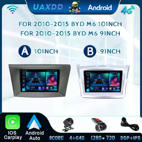 Android FOR BYD M6 2010-2015 2 Din Car Interior stereo radio video Voice navigation GPS screen All I