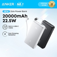 [CCC Certified] ANKER Zolo Powerbank 10000mAh/20000mAh 22.5W Fast Charging Power Bank with Built-in 