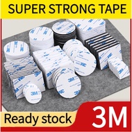 3M Wall Adhesive Sticker Pads / White Sticky Foam / Double Sided Mounting Tape side