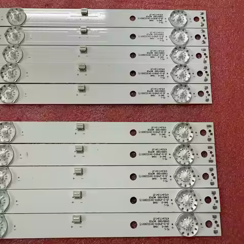 10pcs/set LED Strip For AKAI CTV500 CTV500TS CURVED CTV5035 CTV5035SMART CURVED DU49 1000 JS D JP491