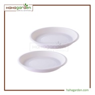 2 Pcs Baba 912 Flowerpot Saucers (White)