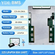 YDE 32S 96V ระบบสมาร์ท BMS Board UART 60ah 100ah 150ah 200ah  แบตเตอรี่ LiFePO4 ลิเธียม ชุดวงจรบาลาน