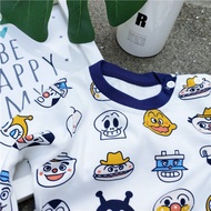 Boy cotton Long Sleeve Pajamas Set-Blue Anpanman (4Y-6Y) Boy cotton pyjamas