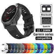 22mm 26mm QuickFit Strap Bands Silicone Watch compatible for Garmin Fenix 8 7 Pro 6 5x Forerunner 96