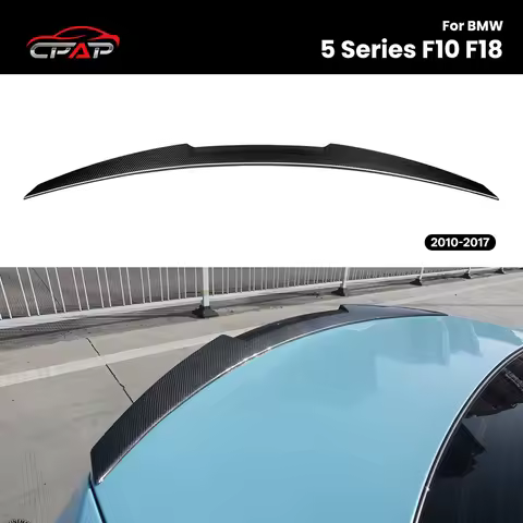 Rear Boot Spoiler Real Dry Carbon Fiber Car Rear Roof Trunk Spoiler Wing For BMW 5 Series F10 F18 M4