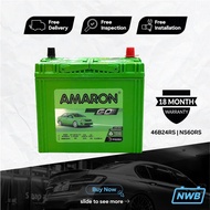 NW AMARON GO NS60 | 46B24R | 46B24RS Bateri Kereta NS60 46B24R Bateri Kereta Avanza Saga BLM Wira Sa