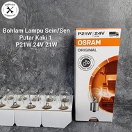 OSRAM 1-LEG TURN SIGNAL BULB - P21W 24V 21W