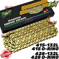 ESR 100% ORIGINAL CHAIN RANTAI 415 428 ORING / NO ORING 132L 100% ORIGINAL ESR MOTOR Y15ZR Y16ZR RS1