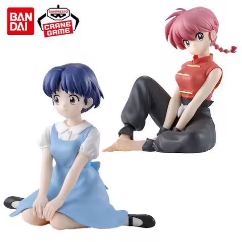 Original BANDAI BANPRESTO Ranma1/2 10cm Anime Tendou Akane Ranma figura de PVC modelo coleccionista 