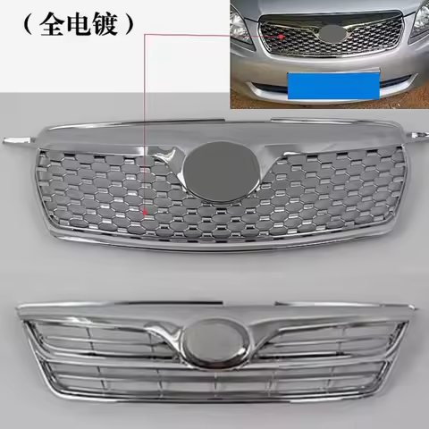 Chrome Grille for Toyota Corolla 10-12 13-17 Modified Half- Electroplated Radiator GrillCar Front Bu