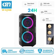 W-KING T9 Pro Party Large Bluetooth Speaker Loud-(200W PEAK)120W Extra Deep Bass V5.3 Big Boombox Ka