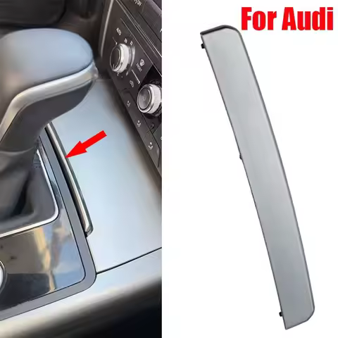 1Pc Front Ashtray Cover Push-Pull Bright Strip Chrome Silver For Audi A6 A7 A6 Allroad A6L C7 S6 S7 