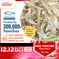 Ocean Papa Ikan Bilis Mata Biru Kopek Gred 5A Saiz M (180g/500g) / Dried Anchovy