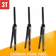 Carbon fork 700C 3T fork road bike 3K gloss carbon fiber front fork bike parts Bicycle Accessories