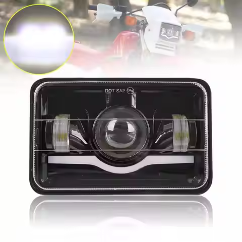 Projector 4"x6" LED Headlight H4656 H4651 LED Headlamp For Honda XR650L 1993-2013 XR250L XR650R XR40