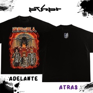 ATTACK ON TITAN V1 Anime Movie Print T-Shirt For Men And Women Black/White Vintage