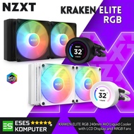 Nzxt KRAKEN ELITE 240 RGB Black/White 240mm AIO Liquid Cooler with LCD Display and ARGB Fans
