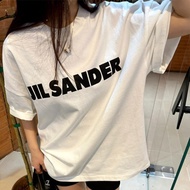 Short-sleeved JIL SANDER Letter Printed High Street Half-sleeved Casual T-shirt For Men And Women