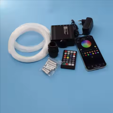 16W APP RGBW LED Fiber Optic Light Engine With 6W Shooting Stars Fiber Optic Engine 2 In 1