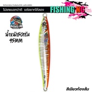 เหยื่อจิ๊ก ตกปลาทะเล Jigging Lure MicrojigNC รุ่น NC50 ทรงนี้อินทรีชอบ กัดกระจาย ทรงนี้การันตี