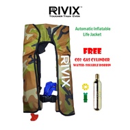 Malaysia Stock RIVIX Automatic Inflatable Life Vest Life Jacket FREE CO2 Gas With Water Detection St