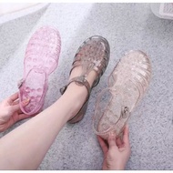 Meishaage Jelly Transparent Gliter/Meisha Jelly Shoes Adult/Jelly Sandals