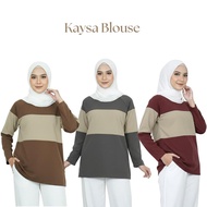 Amiably KAYSA Blouse 3 Layer Material soft cotton waffle Kain selesa boleh dipakai harian