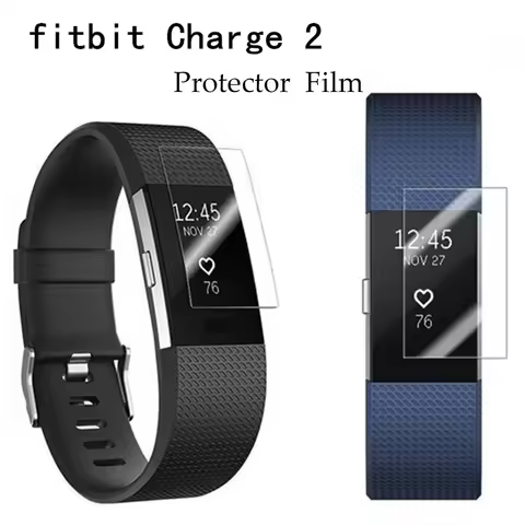 6 piece Soft HD Screen Protector Film For Fitbit Charge 2 Bracelet TPU Ultra Thin Explosion guard Fi