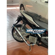 Saleba/ model Exhaust original Sandblue Type Wolfgang Exhaust for Vario Aerox Nmax Motorcycles BEAT 