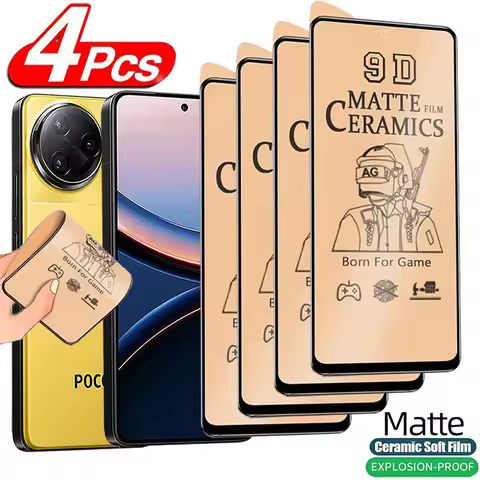 4Pcs Matte Ceramic Film For Xiaomi Poco F7 Ultra F6 F5 Pro Poco X6 X5 M6 Pro C65 Screen Protector Fo